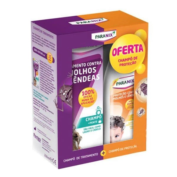 Paranix Champo Tratamento 200mL + Champo Proteção 200mL