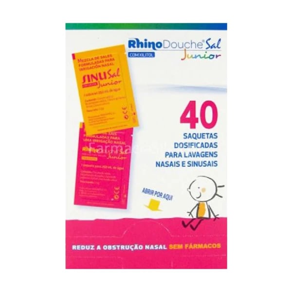 Rhinodouche Sal Junior Lavagem Nasal 2,5g X 40 Saquetas